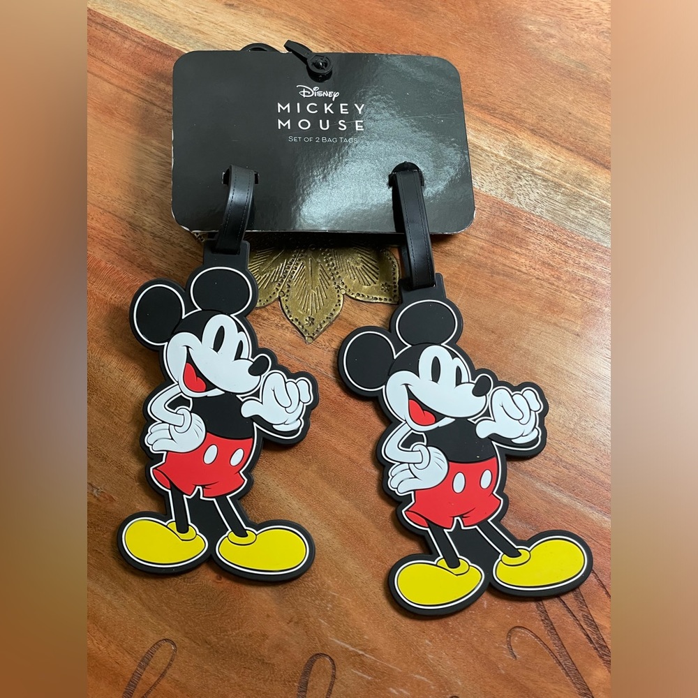 DISNEY Mickey Mouse Luggage Tags - Set of 2